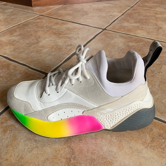 STELLA McCARTNEY Eclypse Low Top Platform Rainbow Sneakers. - Picture 2 of 12